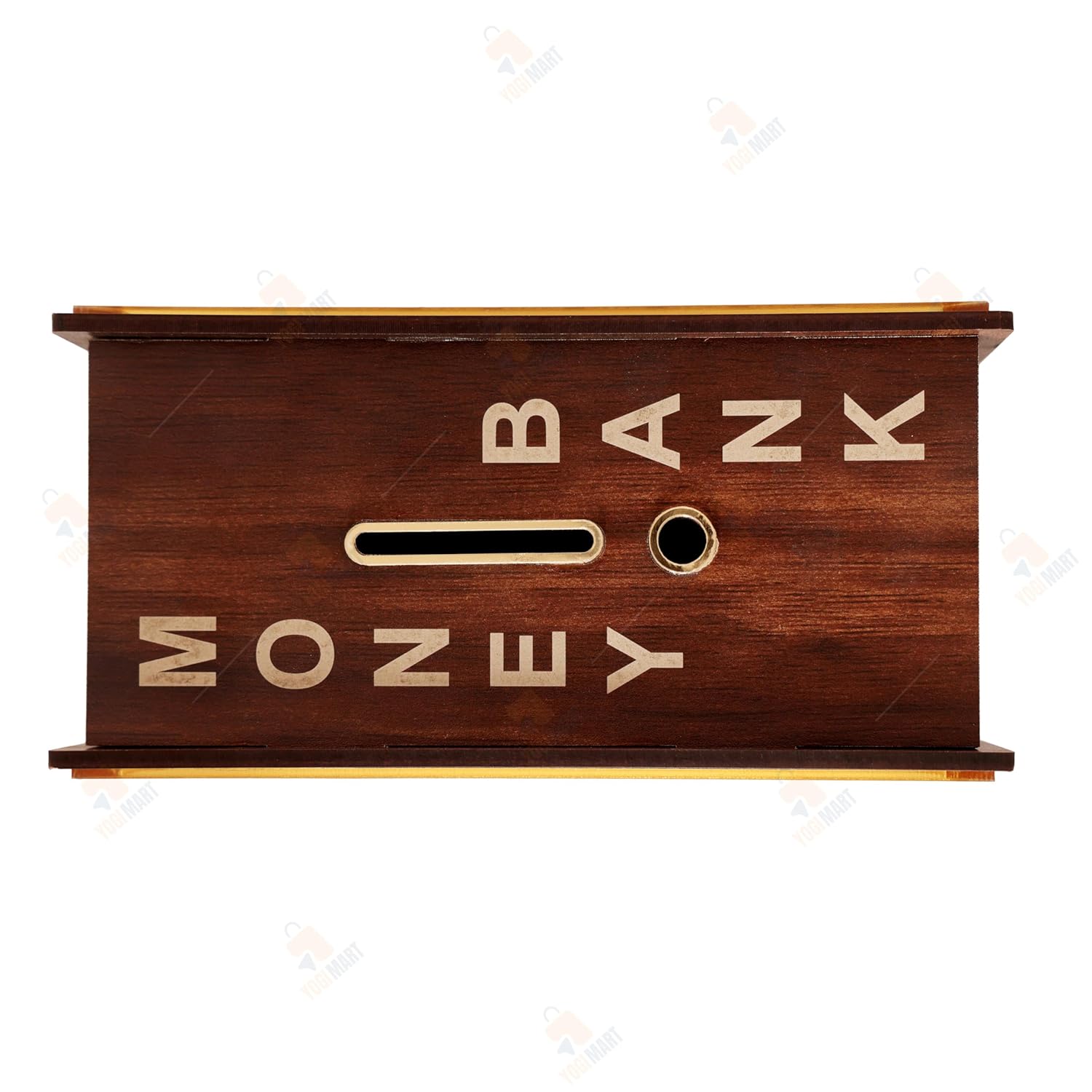 Wooden piggy bank from brand 16079, classic money bank with a pig design, made of smooth wood, ideal for saving coins.