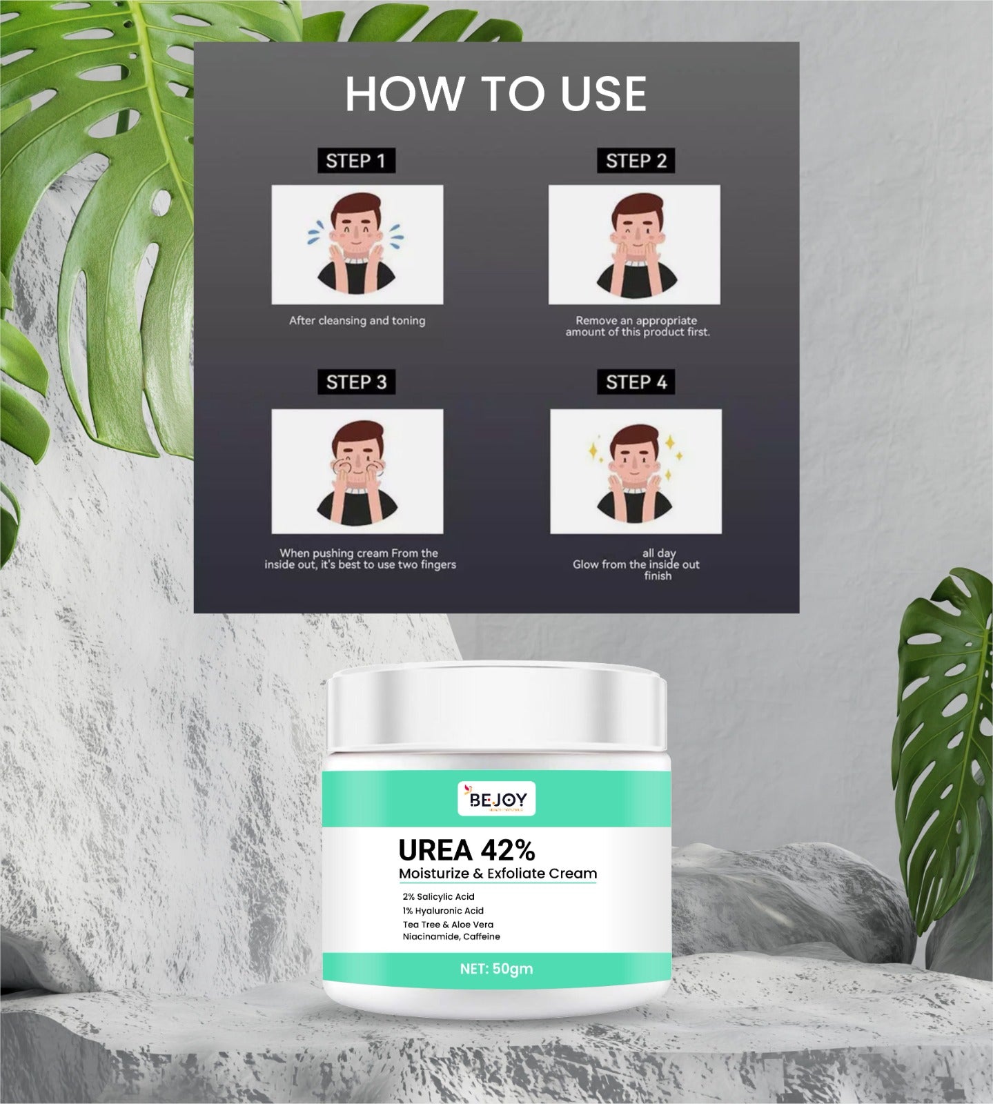 Cream from 16182 Moisturize & Exfoliate line, showing smooth, hydrating cream with exfoliating ingredients in a jar.