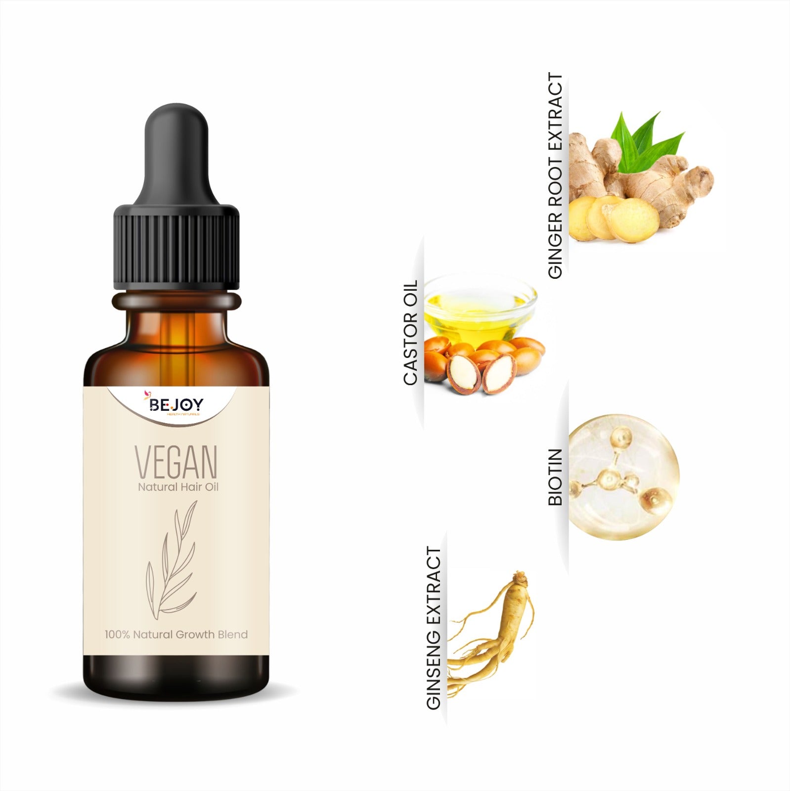 Vegan natural hair oil applied to hair with a hair curler, showcasing healthy, shiny hair from the 16182 brand.
