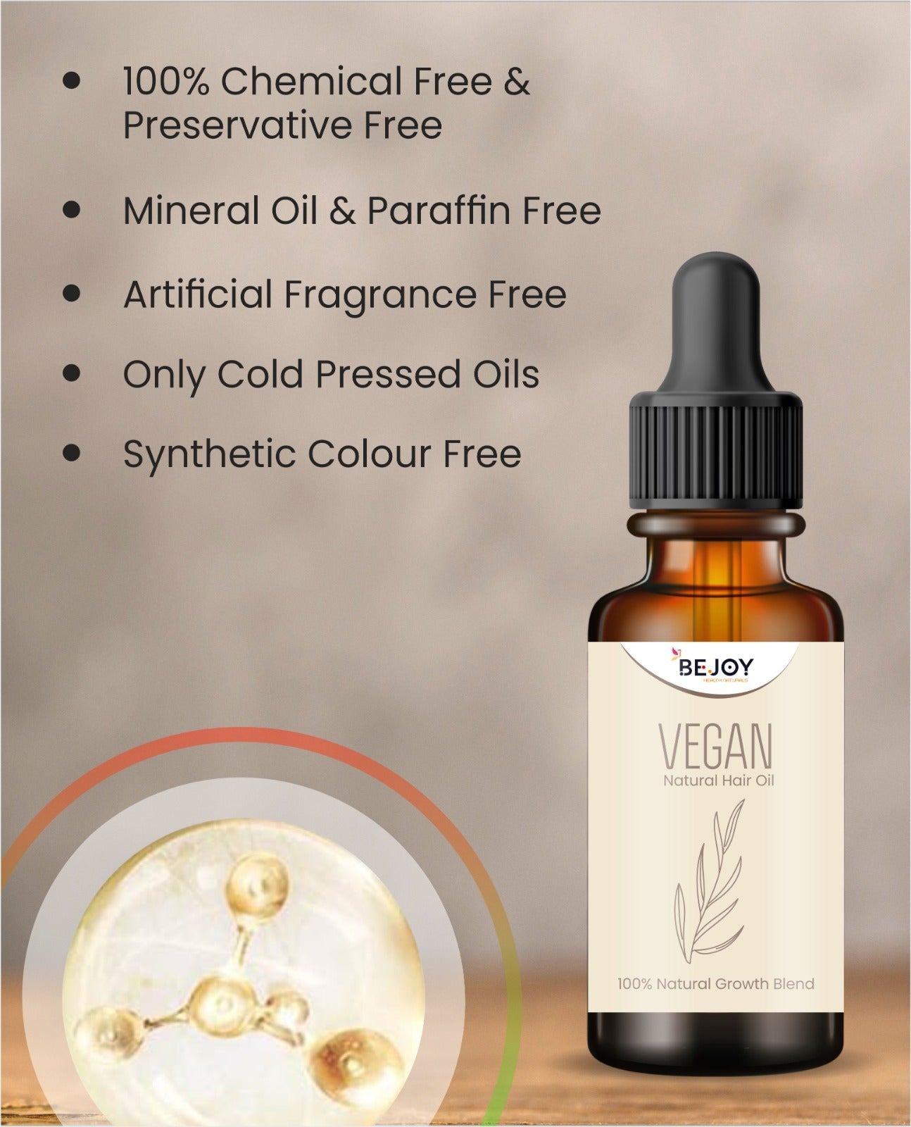 Vegan natural hair oil applied to a hair curler, showcasing healthy, shiny hair with the 16182 brand hair styling tool.