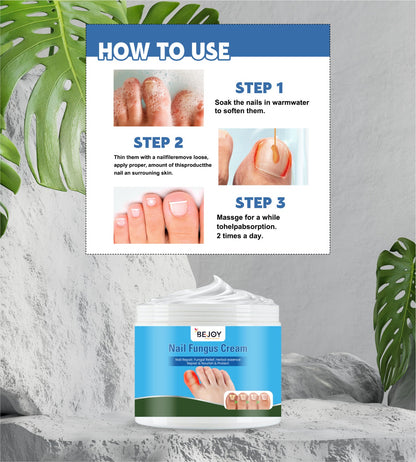 Nail fungus treatment cream in a tube, designed for nail care and fungal infection relief from brand 16182.