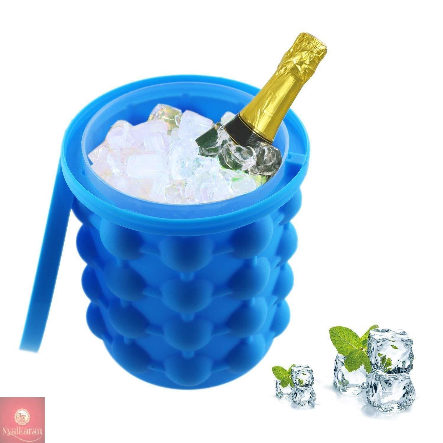 Wukusy 165 silicone ice cube maker with 20 ice molds for easy, reusable ice cube production.