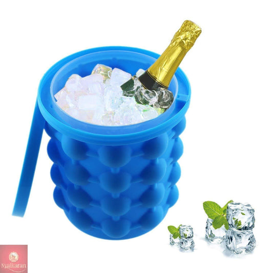 Wukusy 165 silicone ice cube maker with 20 ice molds for easy, reusable ice cube production.