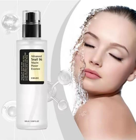Two bottles of 1690 Snail 96 Mucin Power Essence skin treatment, 100 ml each in a pack of 2, with clear product labels.