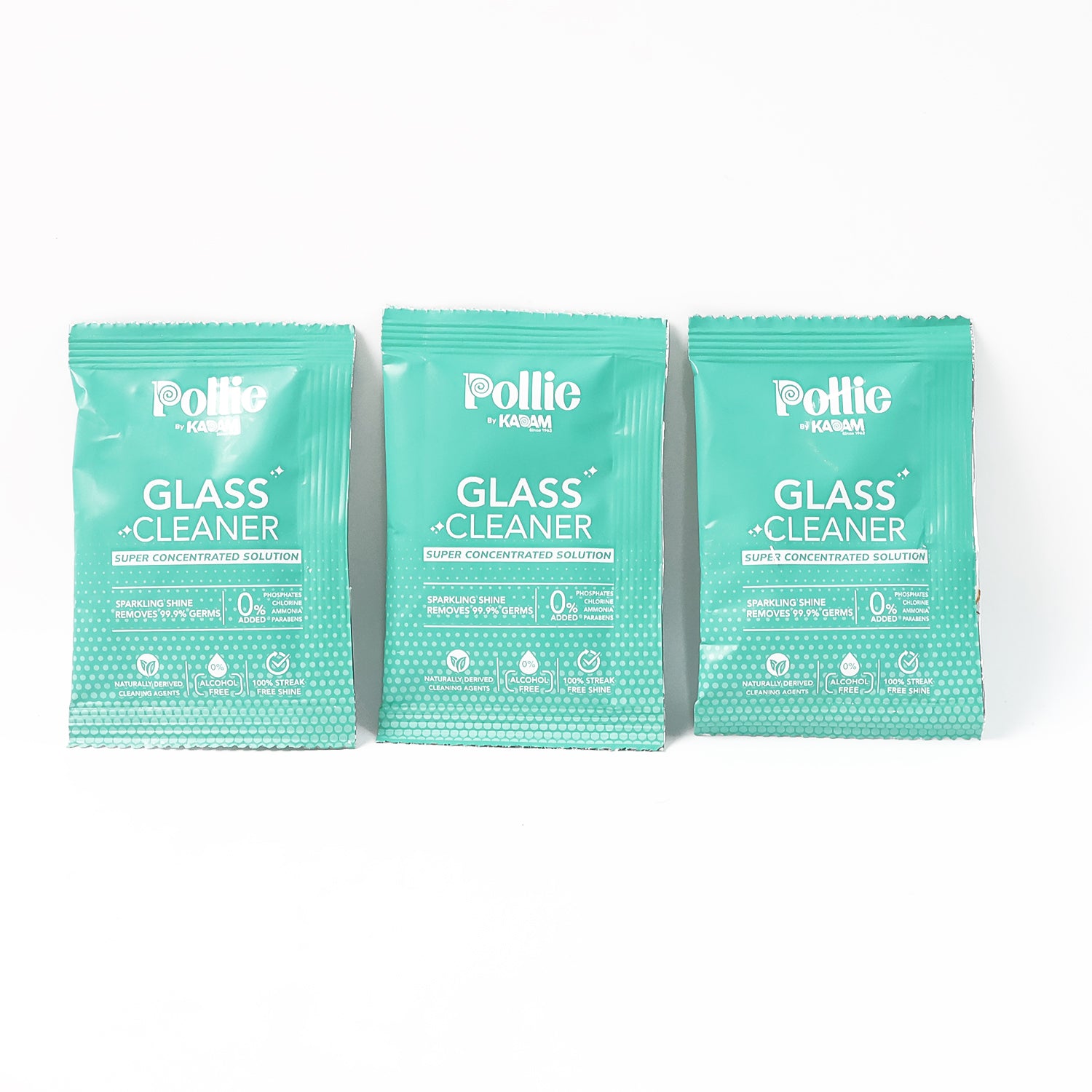 Wukusy Pollic Kadam glass mirror cleaner refill kit with reusable spray bottle for home improvement and streak-free mirror cleaning.