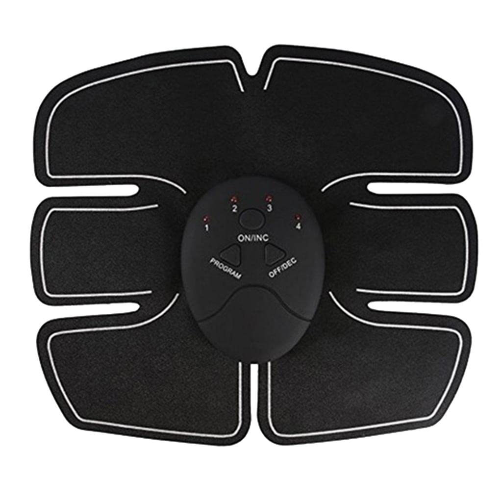 Wireless Wukusy 6-pack abs stimulator with muscle training device and body massager for abdominal and core toning.