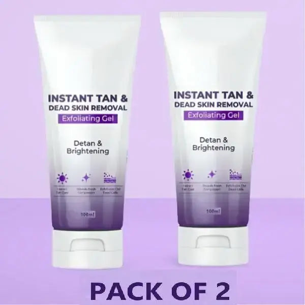 Two 200 ml packs of 13373 Tan Removal Cream for Skin, ideal for face masks, packs, and peels to reduce tanning.