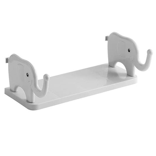 Multicolor elephant-shaped multipurpose stand holder for bathroom, kitchen, or office storage with wall mounting and strong magic sticker.