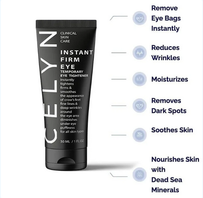 Two 30ml jars of 18051 Celyn Instant Firm Eye cream, revitalizer and tightener for eyes, displayed in a close-up image.