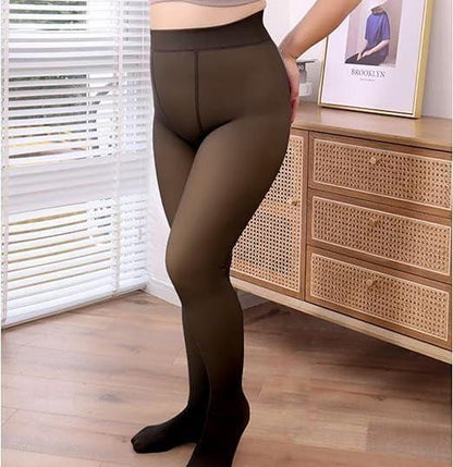 Warm women's thermal thick pantyhose leggings from 4514, featuring a cozy, snug fit and durable thermal fabric for winter wear.