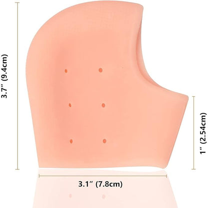 Multicolor callus stone pedicure tool with silicone heel pad for dead skin removal, cracked heel relief, and ankle support.