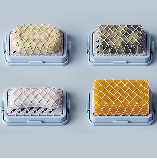 Elastic mesh soap bubble box for laundry, multifunctional soap saver and hands-free foam soap dispenser, portable and easy to use.
