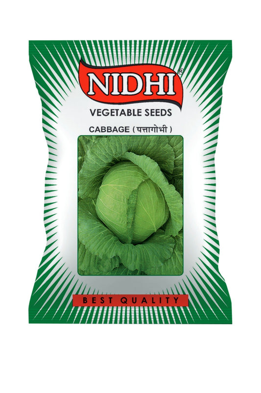 Vegetable seeds for cabbage from brand 18605, packed for home, terrace, and kitchen gardening, ready for planting.