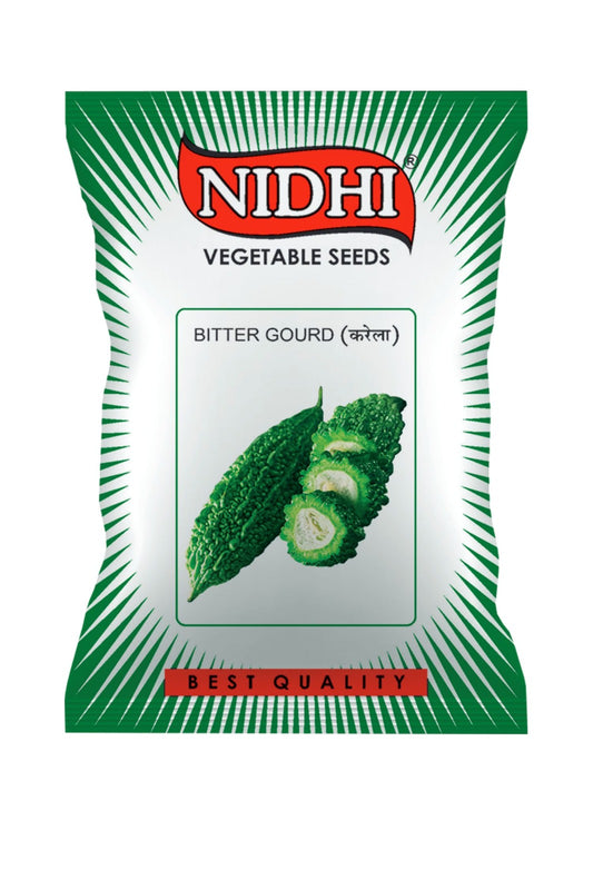 Vegetable seeds for Bitter Ground by 18605, suitable for home, terrace, and kitchen gardening, shown in the image.