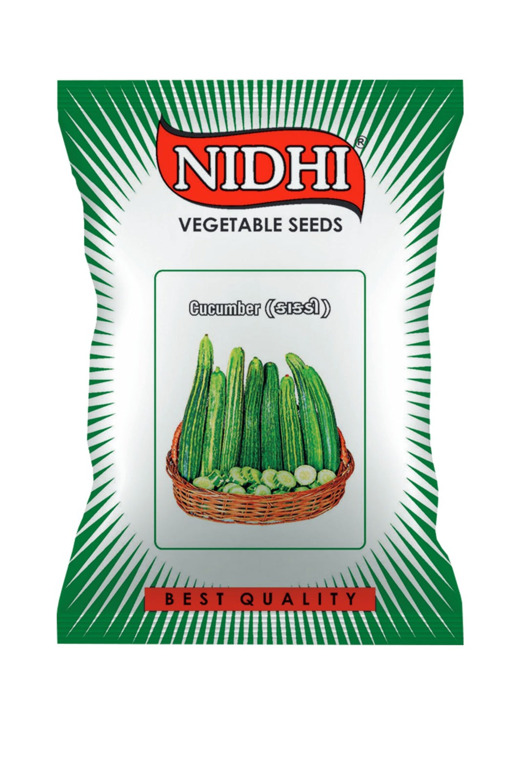 Packed cucumber vegetable seeds by 18605, ideal for home, terrace, and kitchen garden planting.
