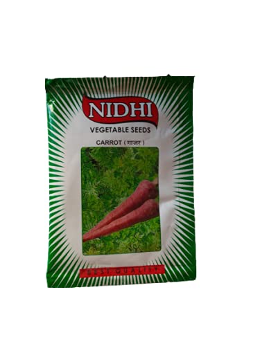 Organic carrot vegetable seeds from brand 18605, suitable for home, terrace, and kitchen gardening.