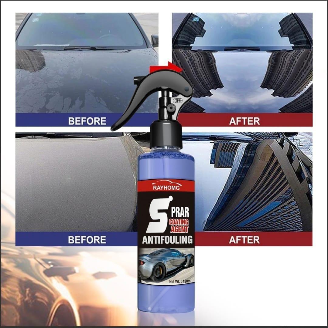 Two 18277 motorcycle spray cans of car coating spray for automobile glass protection, shown in the image.