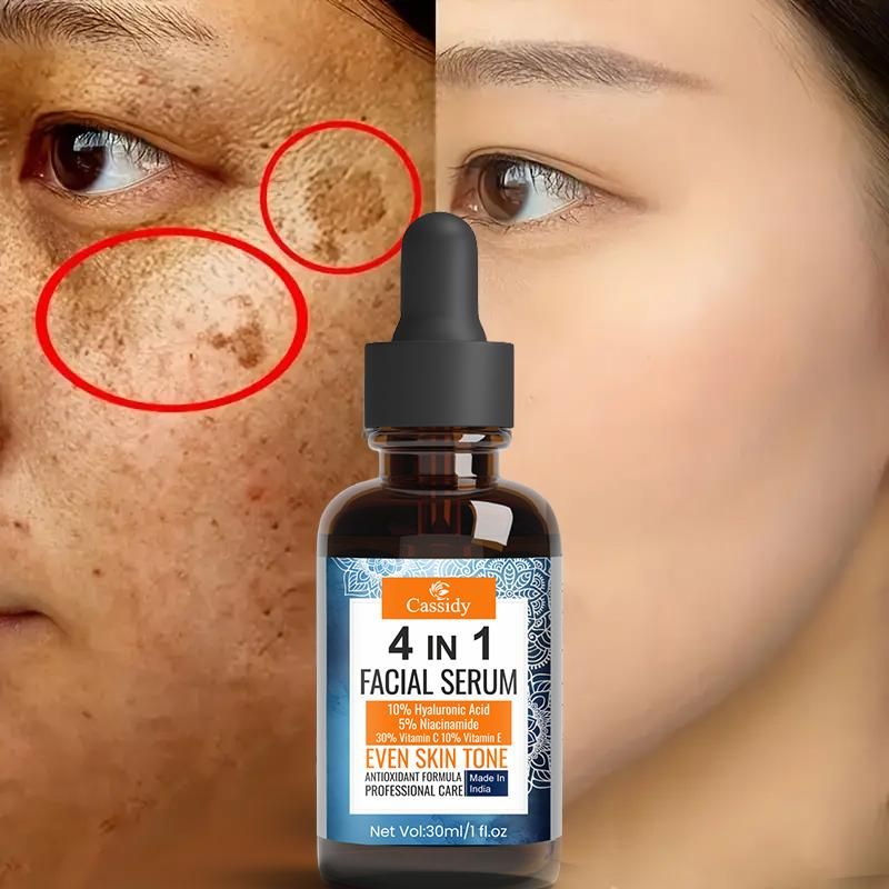 CASSIDY 4 in 1 facial serum and face oil by 13373, 30ml bottle, with a clear dropper and skincare packaging.