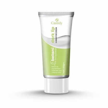 Dark lip corrector cream by 13373 in a 60g jar, featuring a smooth, creamy texture for evening out lip tone.
