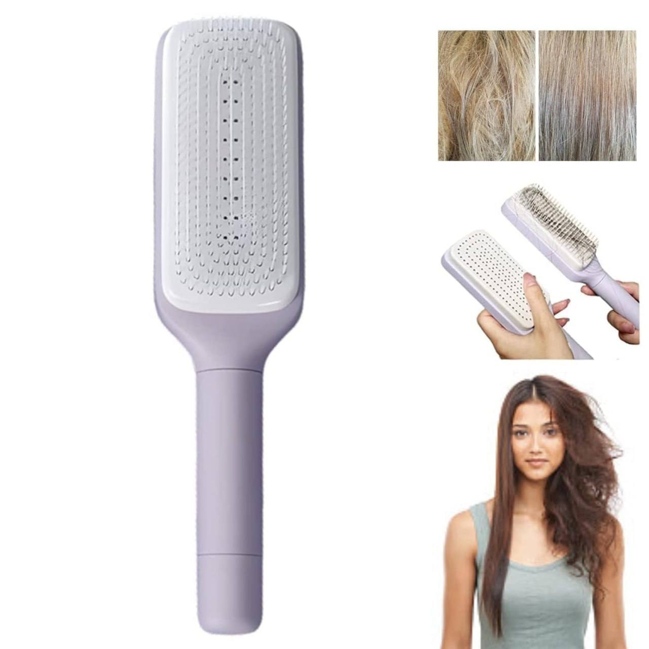 18052 3D Air Cushion Massager Hair Brush with soft bristles for gentle, relaxing scalp massage and detangling.