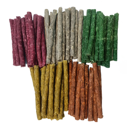 Pet bed with soft fabric and cushioned sides, designed for comfort, labeled as 15929 Munchy Chicken, Mint, Mutton & Natural Sticks for pets.