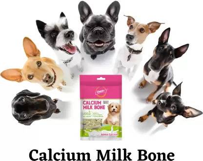Rawhide bone treat for dogs, 270g, from 15929, shown in a pet bed setting, ideal for chewing and dental health.