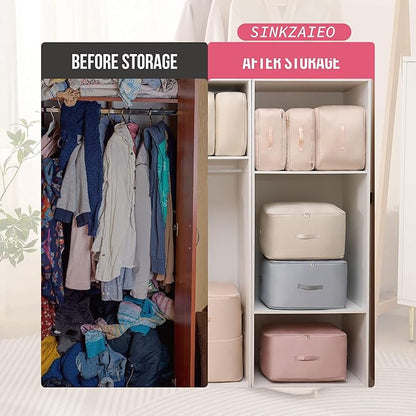 Over-the-door shoe organizer by 18057 featuring space-saving self-compression packing cubes, waterproof and moisture-proof design.