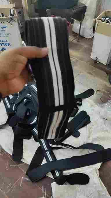587 Advanced Fitness Belt for muscle toning, shown wrapped around waist, designed for enhanced core strength and muscle definition.