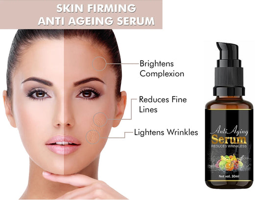Anti-aging serum in 30ml bottles by 5912, designed for stretch marks and scars, displayed in the image.