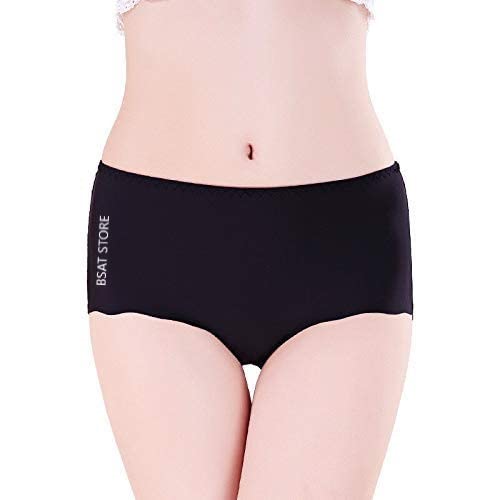 Set of four women's ice silk blend no-show hipster panties in multicolor, size small, from 4514, featuring invisible lines and seamless design.