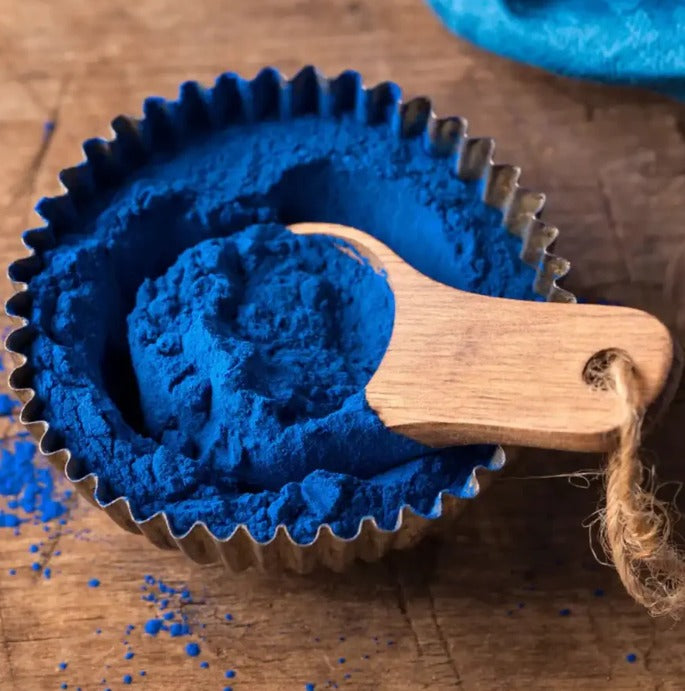 Blue Nila Powder rejuvenating face mask for radiant skin, ideal for stretch marks, scars, and skin renewal by 1361.