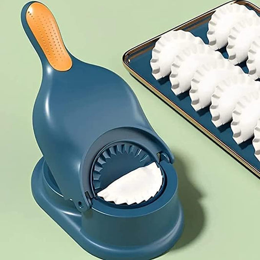 7233 Dumpling Skin Press Mould for gujia, ghughra, and momos, 2-in-1 momo maker for easy dumpling shaping.