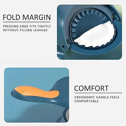 7233 dumpling skin press mould for gujia, ghughra, and momos making, 2-in-1 momo maker tool for easy shaping