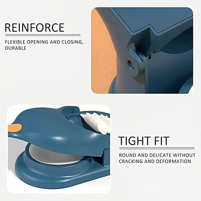 7233 Dumpling Skin Press Mould for gujia, ghughra, and momos, 2-in-1 design for easy shaping and filling.
