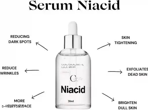Niacid face serum by 9242 for skin brightening and anti-aging, showing the serum bottle with a sleek design.