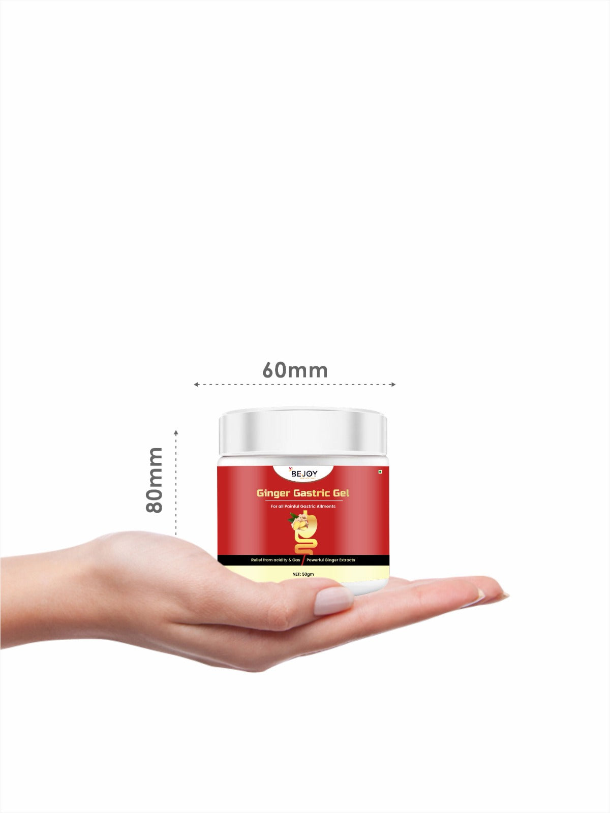 Ginger Castric Gel in a tube, a soothing cream or gel product from the 16182 brand for pain relief and comfort.