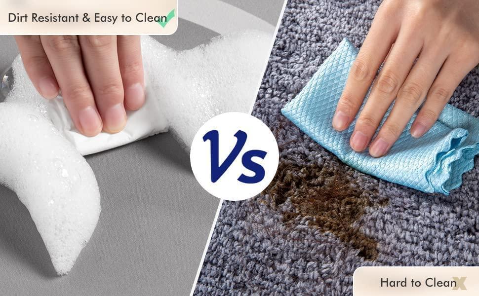 Soft, plush 18052 Super Absorbent Bath Floor Mat with textured surface, designed to keep bathroom floors dry and comfortable.