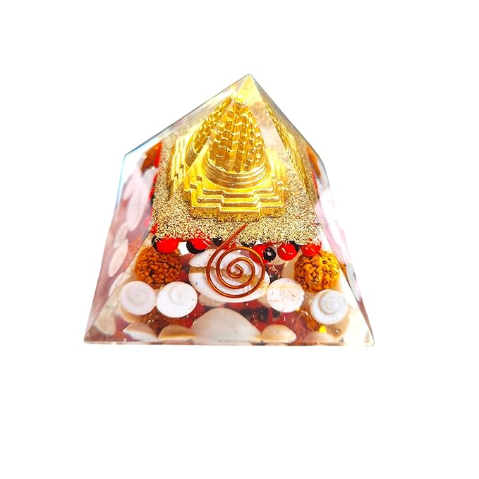Small Laxmi pyramid Pooja article in 65-70mm size, symbolizing wealth, prosperity, success, and good luck.