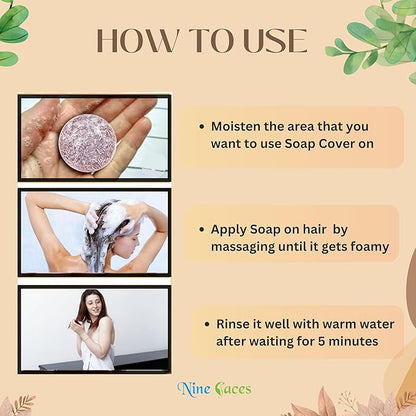 19383 natural color restoring shampoo bar, hair cleansing bar for revitalizing, nourishing, and shining hair, 100% pure and natural.