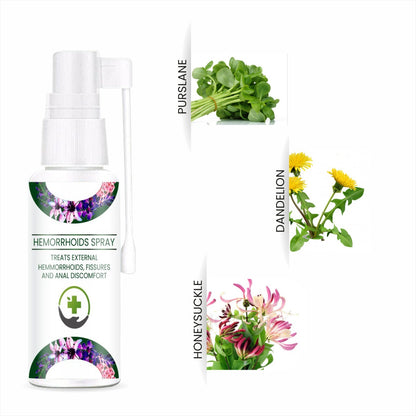 Herbal Piles Spray for men and women in a spray bottle, part of the 16182 pain relief cream and gel collection.