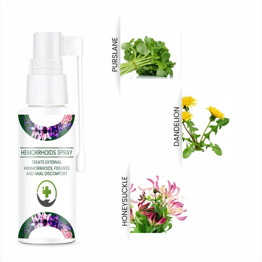 Herbal Piles Spray for men and women in a spray bottle, part of the 16182 pain relief cream and gel collection.