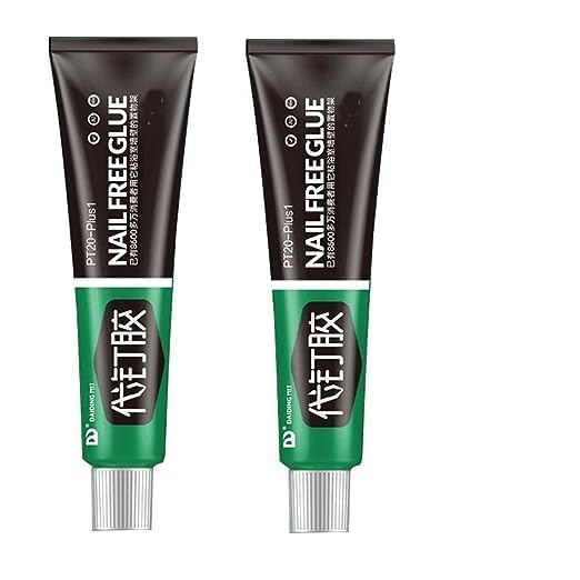 18057 nail-free sealant glue for wood, ceramic, metal, and glass; all-purpose heavy-duty adhesive, 12g pack of 2