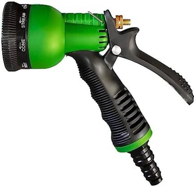 Garden sprayer with 18875 water spray gun attached, featuring a comfortable handle and adjustable nozzle for watering tasks.