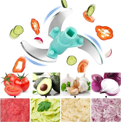 Multicolor 18896 vegetable chopper with 3 blades, manual onion and vegetable cutter for kitchen use, 500ml capacity.