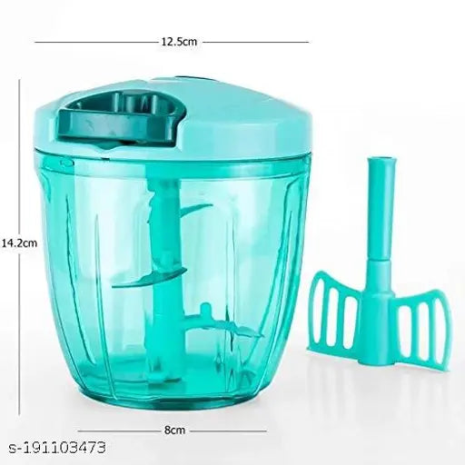 Premium 750ml vegetable chopper with 6 blades from 18896, featuring a manual design and durable, high-quality construction.
