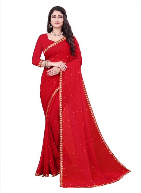 Women saree from the 6706 brand, featuring intricate traditional design and elegant fabric in vibrant colors.
