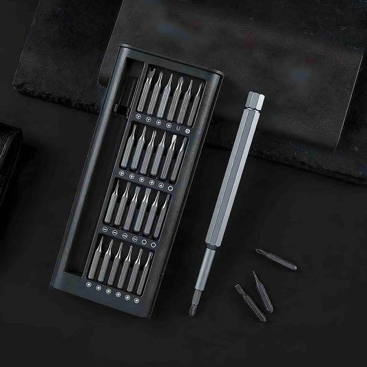 Set of 24 precision screwdrivers from 19378 kitchen tool set, with various small screwdrivers for detailed tasks