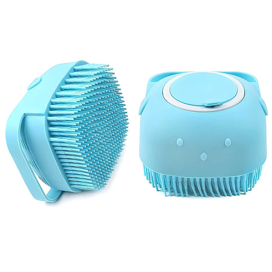 Soft silicone bath brush with hooks from 19378, designed for gentle cleaning during baby showers and bath time.
