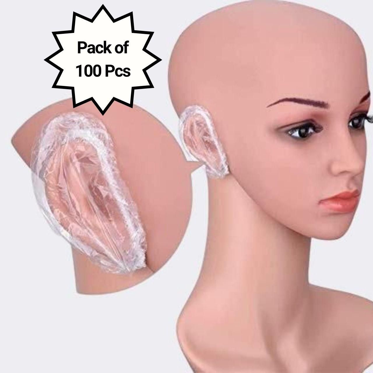 Pack of 100 bathing ear cover caps from 19378, designed for ear protection during bathing and swimming activities.