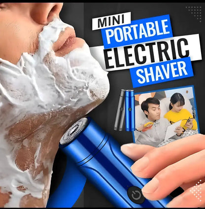 Mini portable electric shaver from brand 19378, compact grooming device with a sleek design for easy shaving on the go.
